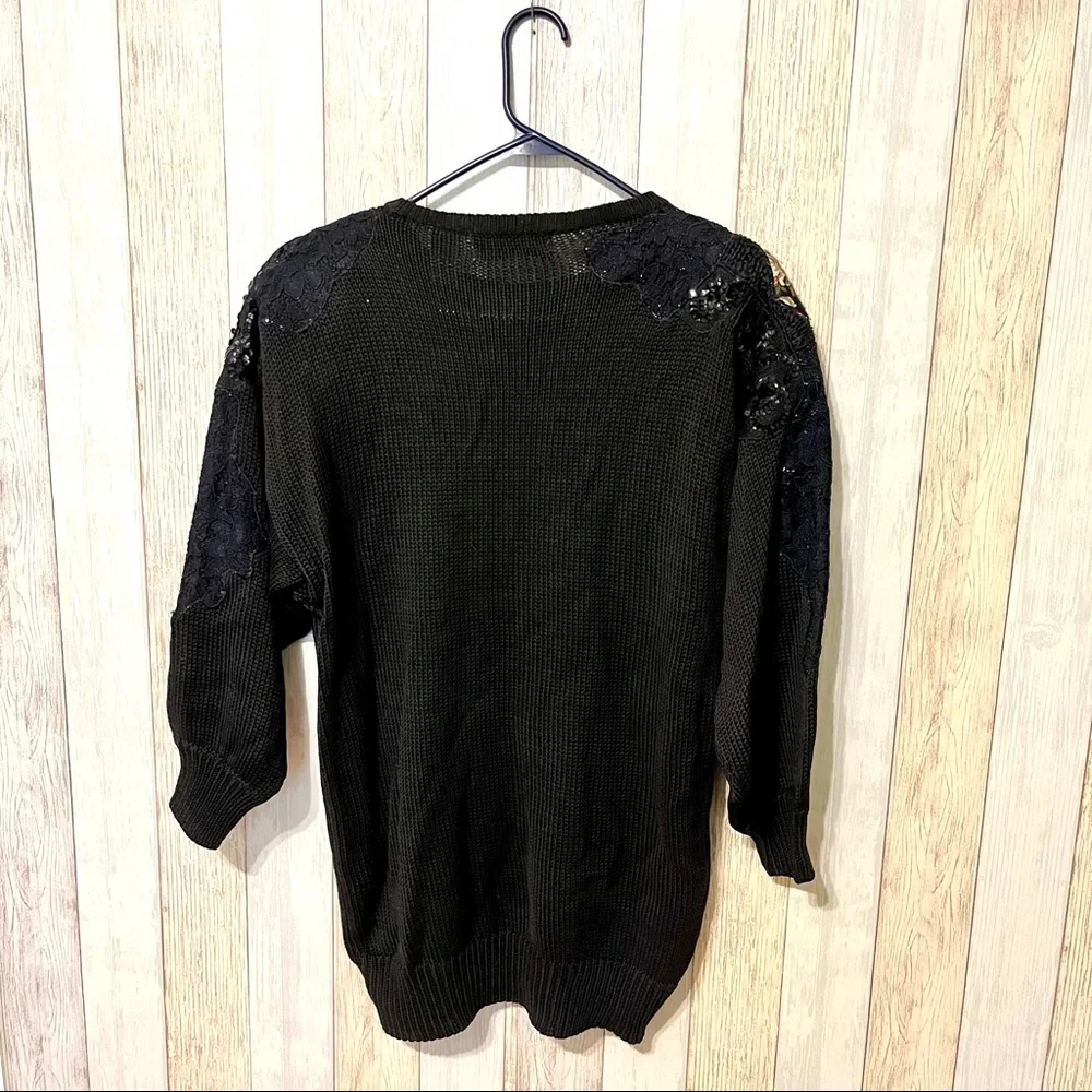 Vintage 80s/90s Appliqué Sweater Tunic